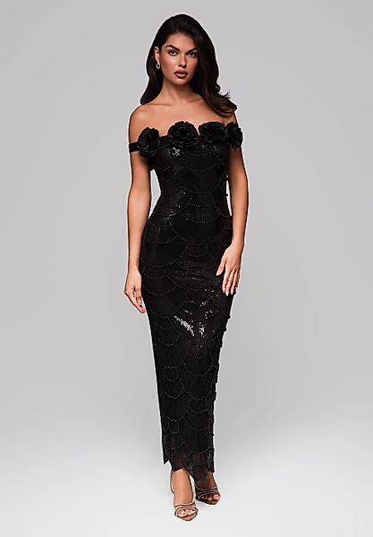 OMBRE Abendkleid Elegantes Abendkleid mit floralen günstig online kaufen