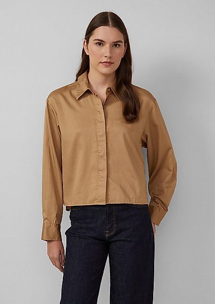 s.Oliver Langarmbluse Bluse Verkürzte Bluse mit verdeckter Knopfleiste günstig online kaufen