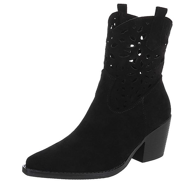 Ital-Design Elegante Stiefeletten mit Ausschnitt für Damen in Alltag und Fr günstig online kaufen