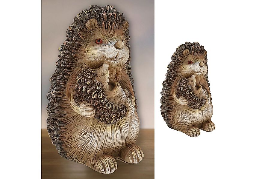 CEPEWA Dekofigur Igel Mama mit Kind 11,5x17,5cm Polyresin Dekofigur Gartend günstig online kaufen