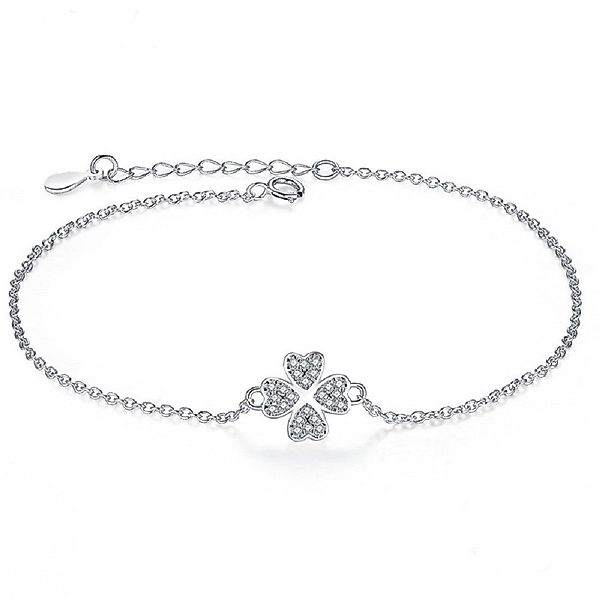 PANDACHARMS Silberarmband Armkettchen Kleeblatt, 925 Silber günstig online kaufen