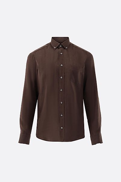 Leinenhemd mit Button-Down Kragen Tailor Fit günstig online kaufen