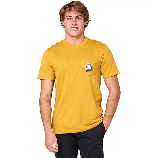 Rip Curl Horizon Badge Kurzärmeliges T-shirt 2XL Mustard günstig online kaufen