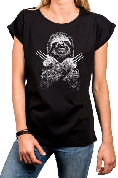 MAKAYA T-Shirt Lustiges Damen-Top mit Katzenmotiv günstig online kaufen