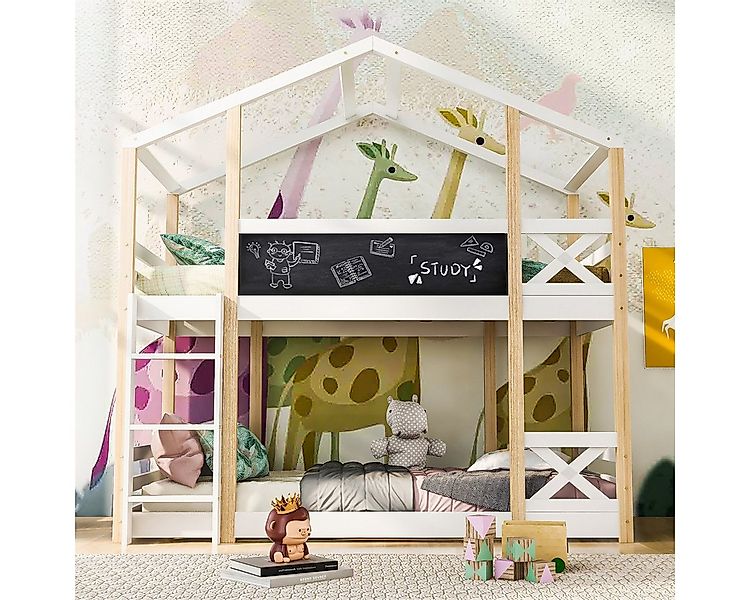 autolock Kinderbett Etagenbett Baumhaus mit Leiter 90 x 200 cm,Hochbett für günstig online kaufen