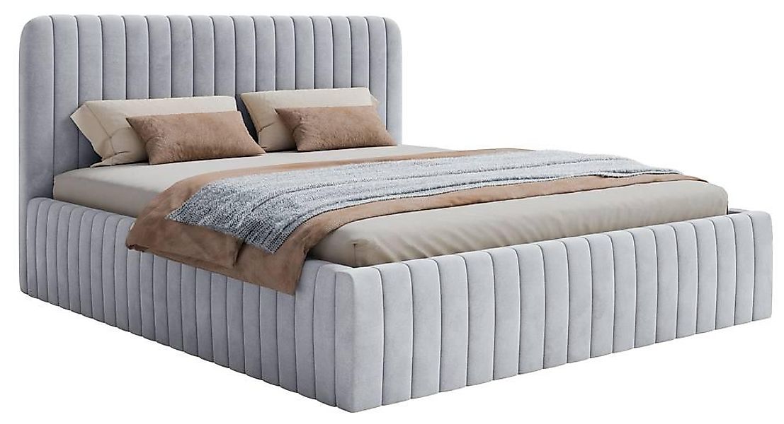 NADUVI Collection | Bettgestell Destro Samt mit Stauraum 180 x 200 günstig online kaufen