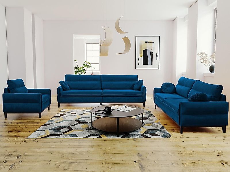 Beautysofa Polstergarnitur Belweder, (Couchgarnitur 321 Möbelset), günstig online kaufen