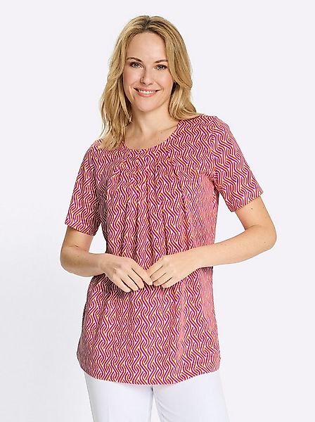 Sieh an! T-Shirt Longshirt Kurzarm günstig online kaufen