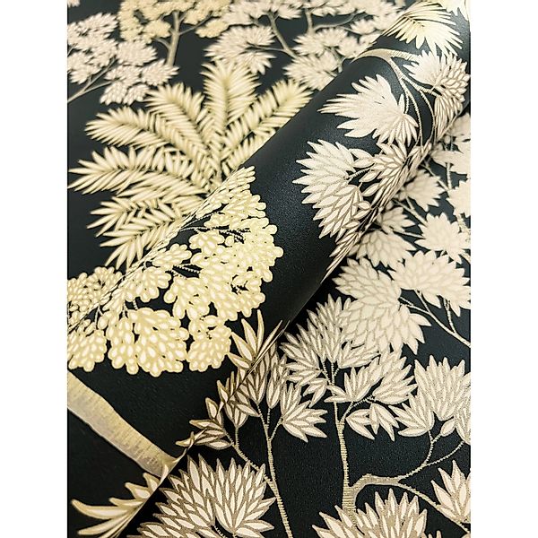 Newroom Vliestapete Lihan Black Dschungel Modern günstig online kaufen