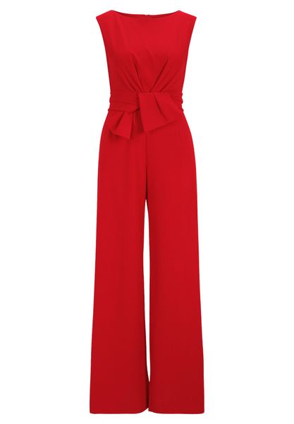 Vera Mont Overall "Damen Jumpsuit mit weitem Bein" 1 tlg. Bunddetail günstig online kaufen