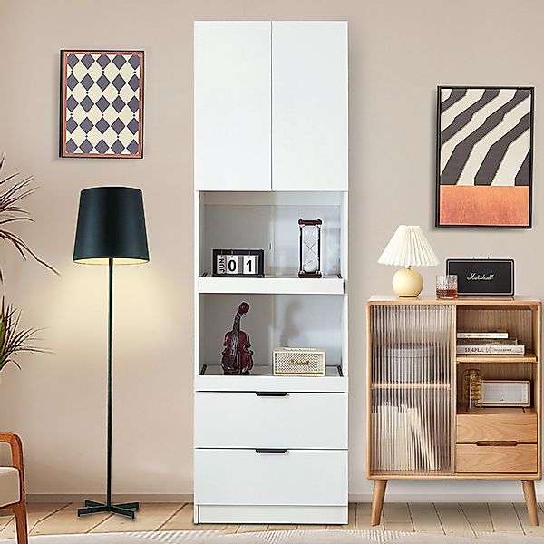 Flieks Hochschrank (1-St., B59,5/T45/H200 cm) Mehrzweckschrank günstig online kaufen