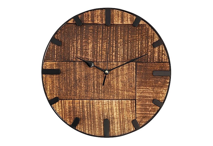 Amagohome Wanduhr Wanduhr Holz ø 30 cm Uhr 2. Wahl Wohnzimmeruhr modern run günstig online kaufen