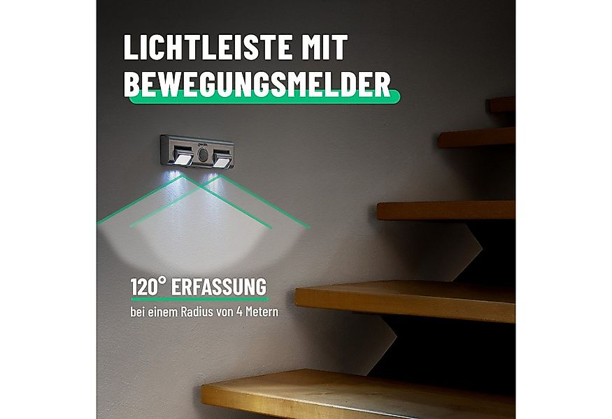 greate. Unterschrankleuchte 2x LED Licht mit Bewegungsmelder & Tageslichtse günstig online kaufen