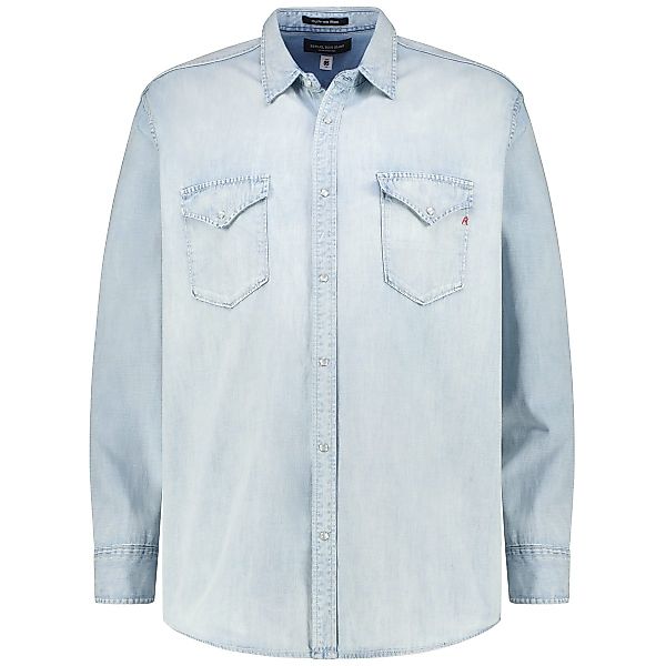 Replay Jeanshemd im Western-Style Farbe hellblau Größe: 5XL günstig online kaufen