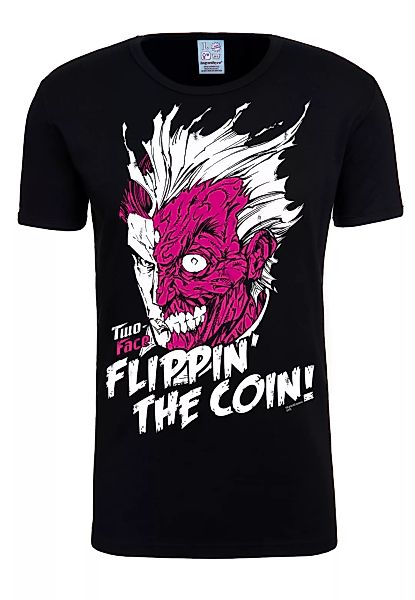LOGOSHIRT T-Shirt "Two-Face – Flippin The Coin", mit lizenziertem Originald günstig online kaufen