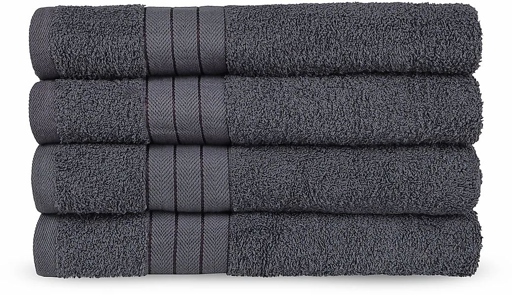 good morning Handtücher "Uni Good Morning" Baumwolle, Walkfrottee, Bordüre, günstig online kaufen