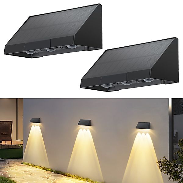 ZMH Außen-Wandleuchte 1/2/4ER Wandlampe 3000K 2 günstig online kaufen