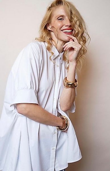 Emily Van Den Bergh Hemdbluse Bluse EMILY VAN DEN BERGH weiss günstig online kaufen