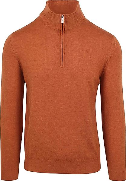R2 Half Zip Pullover Merino Wolle Brique - Größe S günstig online kaufen