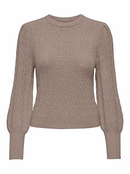 ONLY Rundhalspullover "ONLKATIA LS STRUC PUFF ONECK CC KNT" günstig online kaufen
