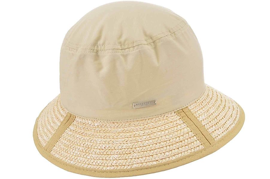 Seeberger Sonnenhut Strohborte Fischerhut mit Stoffkopf günstig online kaufen