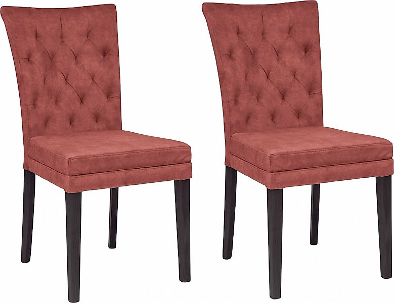 Home affaire 4-Fußstuhl "Colorado" (Set) 2 Stk. Samtvelours Beine aus Buche günstig online kaufen