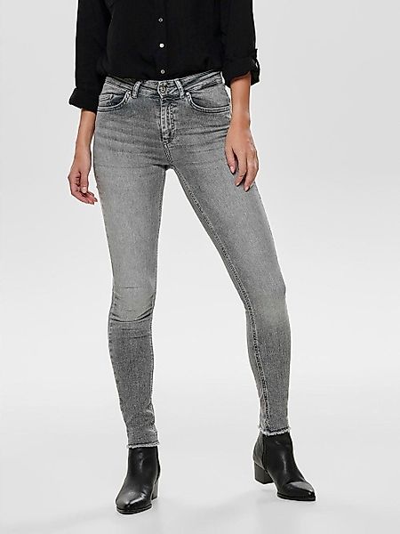 ONLY Skinny-fit-Jeans "ONLBLUSH MID SK ANK RW REA0918 NOOS", mit ausgefrans günstig online kaufen