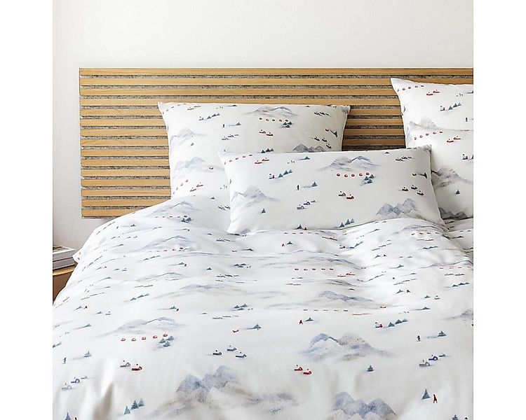 Elegante Bettwäsche Wintersause, Flanell, 2 teilig günstig online kaufen