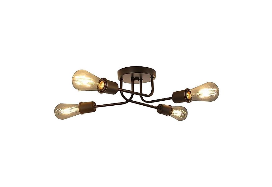 Nettlife Deckenleuchte Deckenleuchte Deckenlampe Vintage Wohnzimmer E27, LE günstig online kaufen