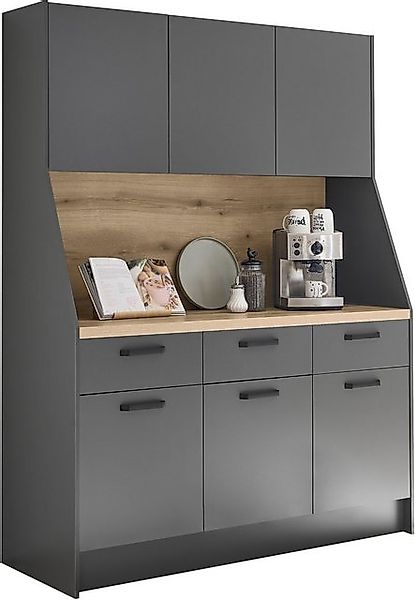 BASIC by Balculina Küchenbuffet Mykonos, Küchenschrank BxHxT 153x205x58 (1- günstig online kaufen