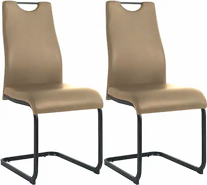 INOSIGN Freischwinger (Set) 2 Stk. Kunstleder mit Wellenunterfederung günstig online kaufen