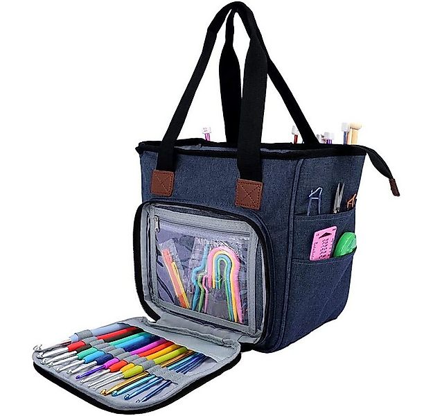 zggzerg Aufbewahrungsbox Tragbar Häkeltasche, Häkel Garn Aufbewahrungs Tasc günstig online kaufen