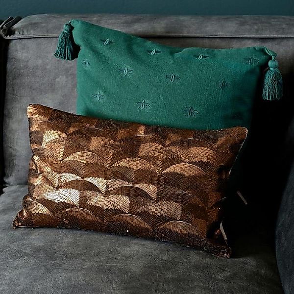 Rivièra Maison Dekoobjekt Kissenhülle Enchanting Gold günstig online kaufen