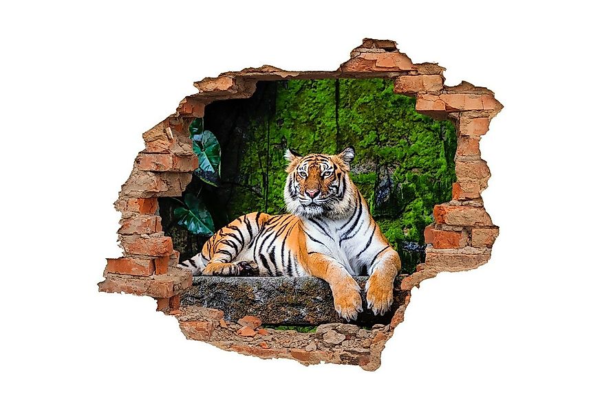 WallSpirit Wandtattoo Wanddurchbruch "Tiger", Selbstklebend, rückstandslos günstig online kaufen