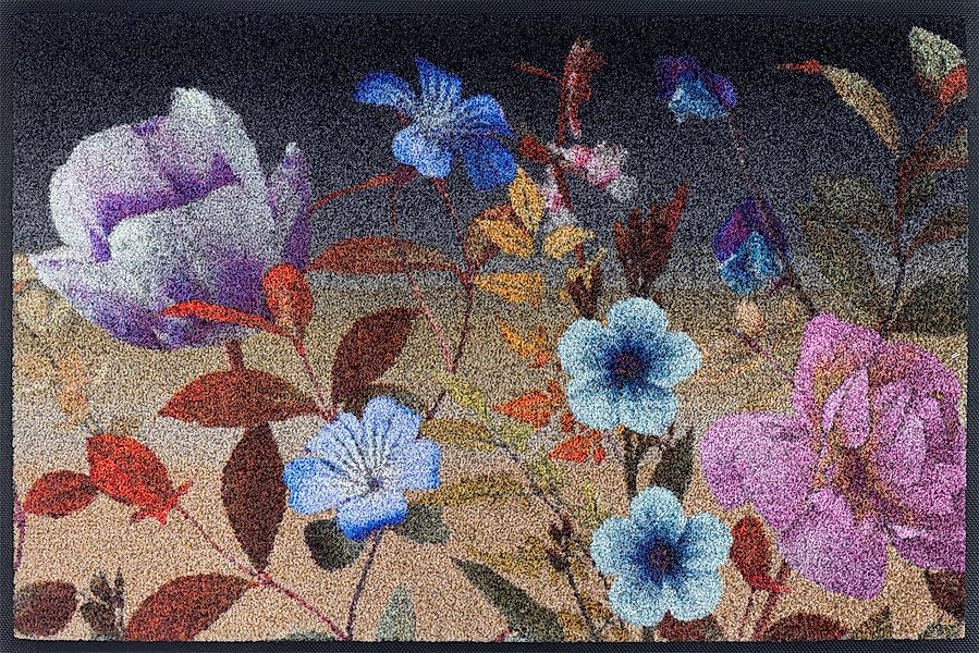 wash+dry by Kleen-Tex Fußmatte Midnight Blooms, rechteckig, Höhe: 7 mm günstig online kaufen