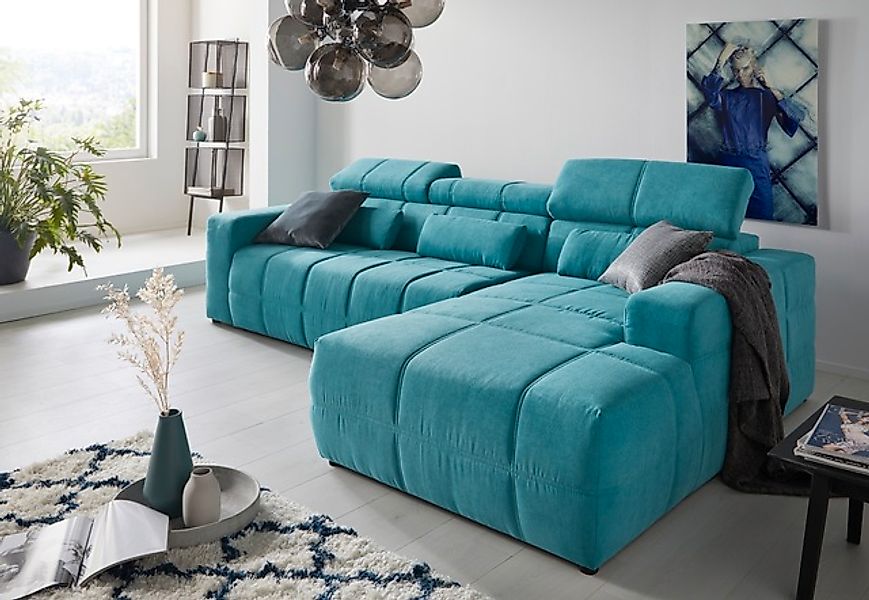 DOMO collection Ecksofa »Brandon B/T/H: 289/177/80 cm, whlw. mit Sitztiefen günstig online kaufen
