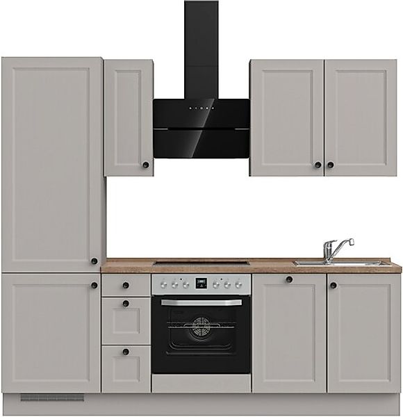 nobilia® Küchenzeile »"Cascada II"«, vormontiert, Breite 240 cm, Ausrichtun günstig online kaufen