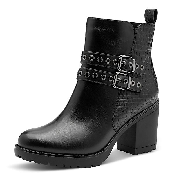 MARCO TOZZI Stiefelette, Blockabsatz, Ankleboots mit Zierschnallen und Ösen günstig online kaufen