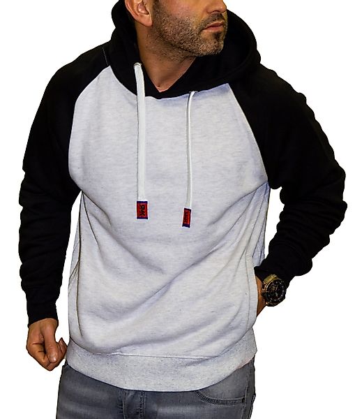 RMK Kapuzenpullover Herren Hoodie Langarmshirt Kapuze Basic Longsleeve Tasc günstig online kaufen