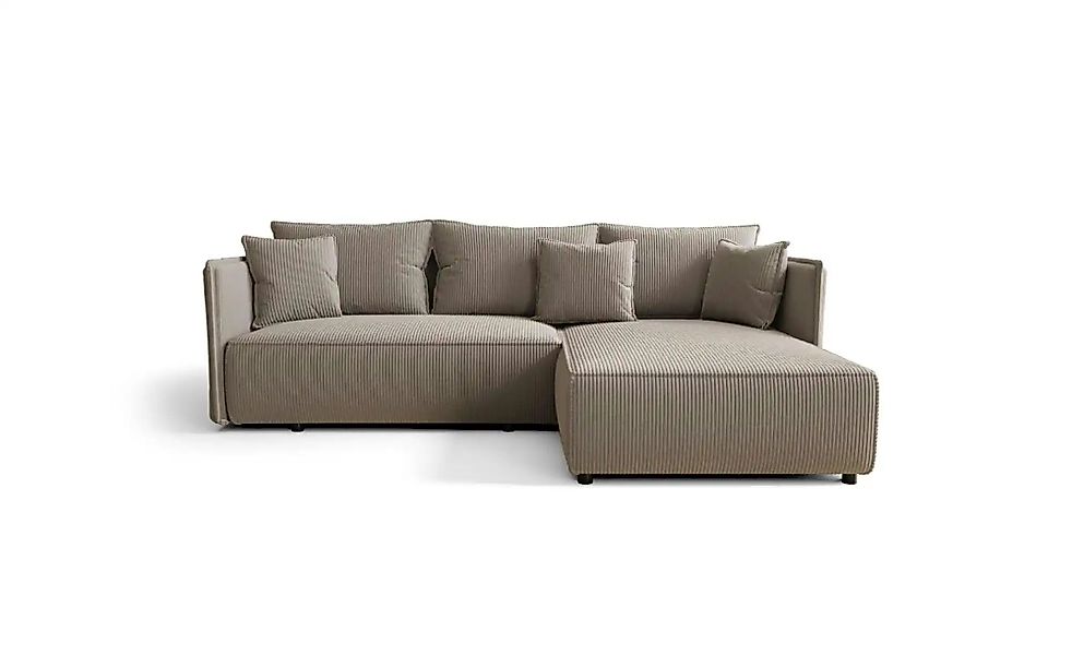 Ecksofa  Milano ¦ braun ¦ Maße (cm): B: 245 H: 85 Polstermöbel > Sofas > 3- günstig online kaufen
