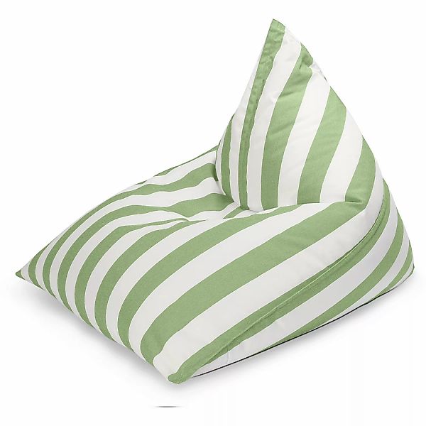 Sitting Point Sitzsack Calypso Santorin 300 l Grün Streifen-Muster günstig online kaufen