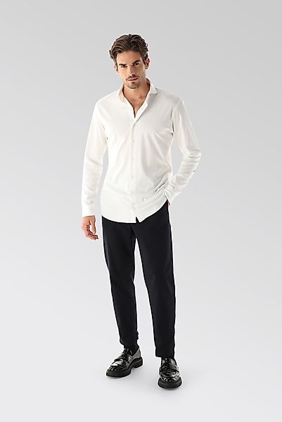 Jersey Hemd aus Schweizer Baumwolle Tailor Fit günstig online kaufen
