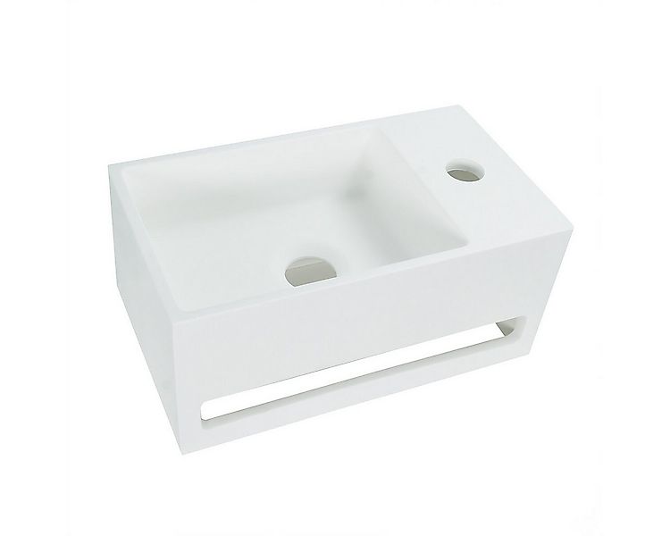 Aloni Waschbecken 425SR (einzel, 1-St), Solid Surface Waschbecken + Handtuc günstig online kaufen