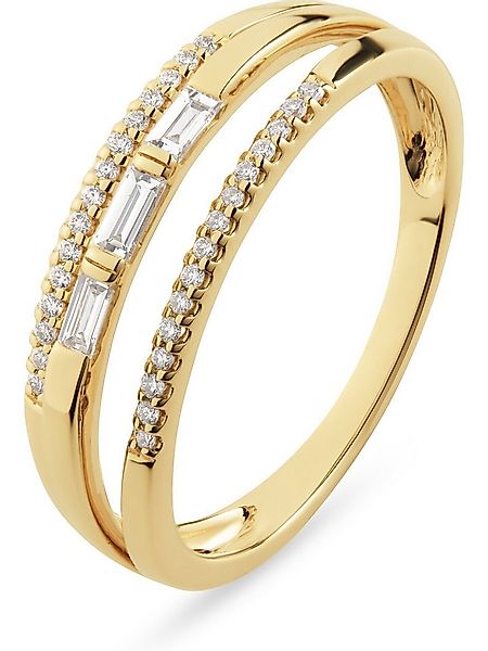 CHRIST Diamantring CHRIST Damen-Damenring 585er Gelbgold 2 Diamant günstig online kaufen