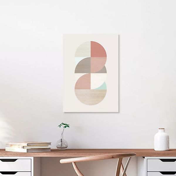 Poster / Leinwandbild - Wooden Circles günstig online kaufen