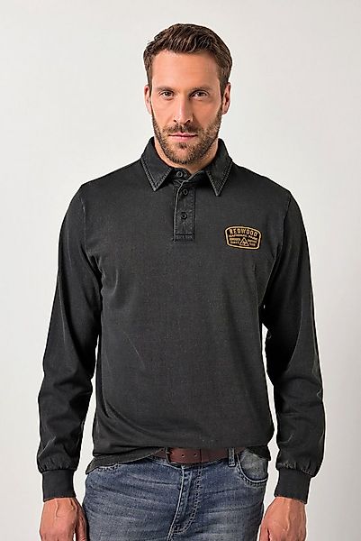 JP1880 Poloshirt Poloshirt Langarm Badge Vintage Look günstig online kaufen
