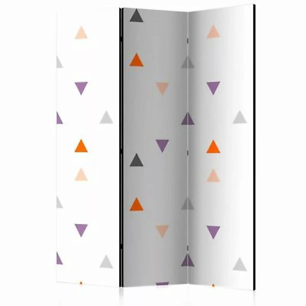 artgeist Paravent Triangles Rain [Room Dividers] mehrfarbig Gr. 135 x 172 günstig online kaufen