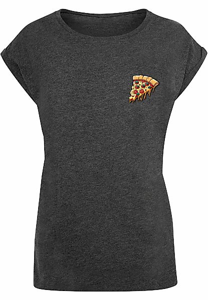 Merchcode T-Shirt "Merchcode Damen Ladies Pizza Comic Extended Shoulder Tee günstig online kaufen