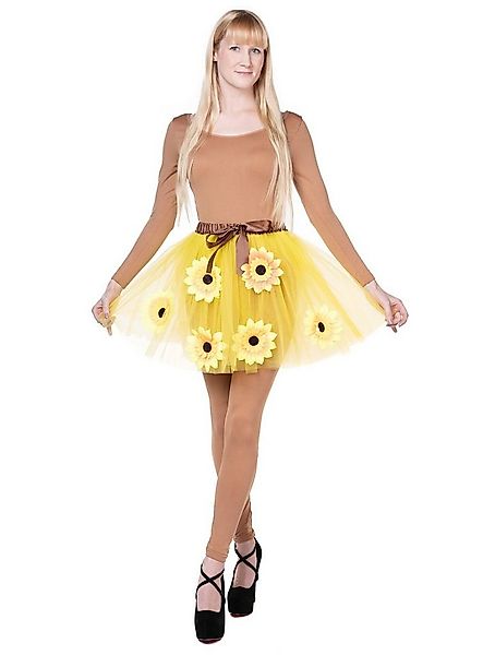 Metamorph Kostüm Hippie Sonnenblumen Rock - für Fasching & Karneval, Flower günstig online kaufen
