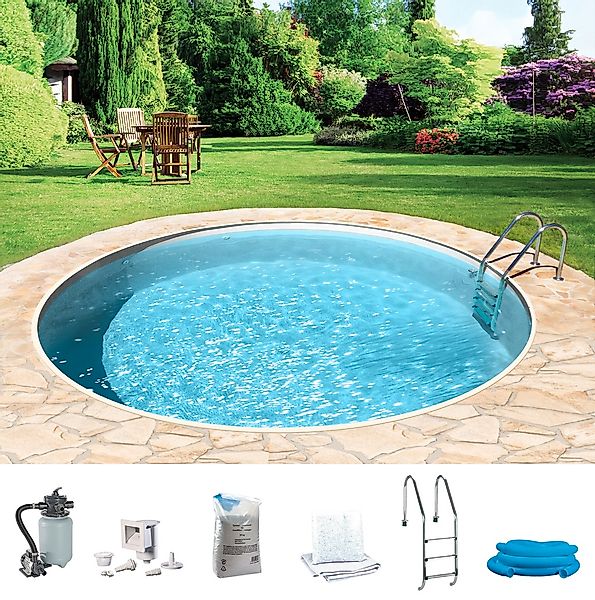 KONIFERA Rundpool "HOLIDAY 3", (Komplett-Set, 7 tlg.), Höhe 120 cm, in vers günstig online kaufen
